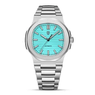 Pagani Design Nautilus Men's Sapphire Crystal luminous Watch With Sky Blue Dial